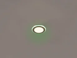 3er SET LED Einbaustrahler ARGUS Chrom mit Fernbedienung dimmbar & RGBW, Ø 8cm