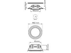 3er SET LED Einbaustrahler ARGUS Chrom mit Fernbedienung dimmbar & RGBW, Ø 8cm