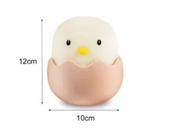 2er Set LED Nachtlichter, per USB aufladbar, dimmbar, 7 Lichtfarben - Höhe 12cm
