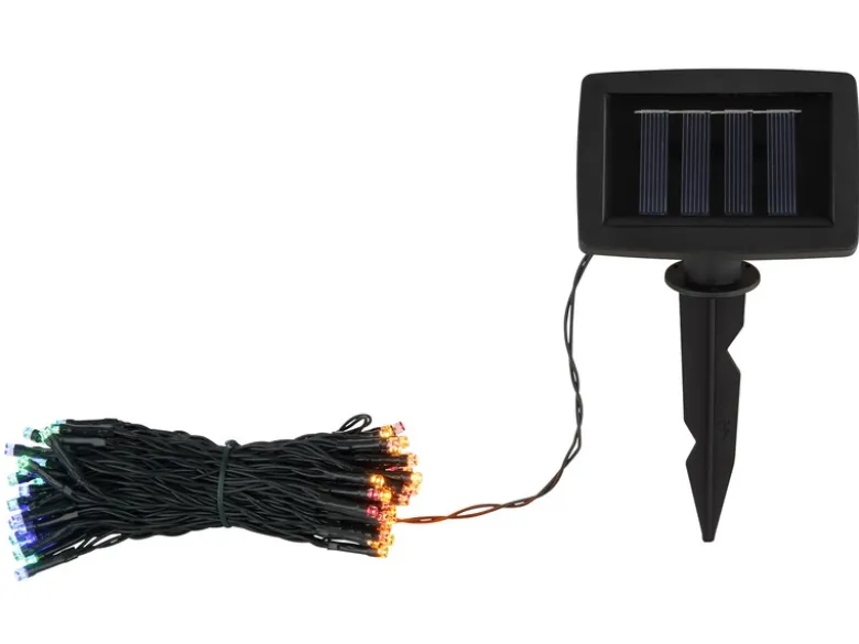 2er Set LED Outdoor Solar Lichterkette RGB Weihnachtsbeleuchtung, 12 Meter