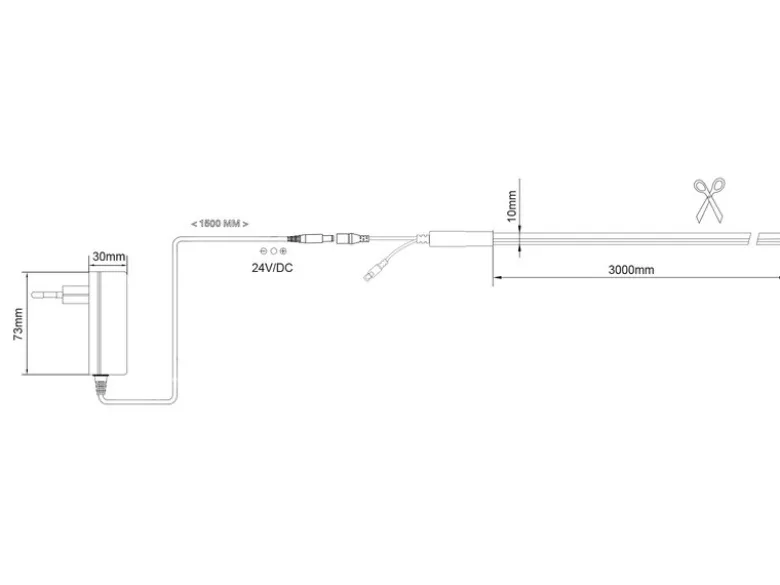 2er Set LED Streifen mit Fernbedienung, RGB Farbwechsler & Dimmer - 3 Meter