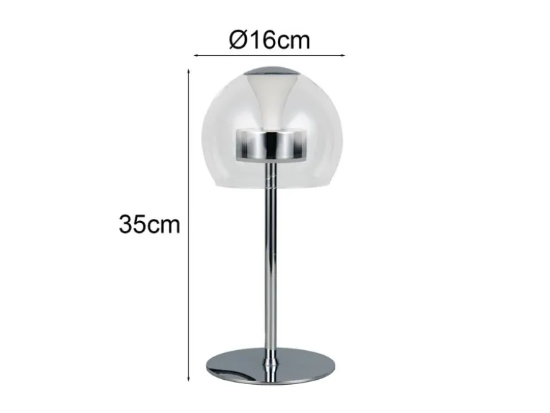 2er Set LED Tischleuchten dimmbar & Lichtfarbe einstellbar, Höhe 35cm