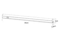 2er SET LED Unterbauleuchten mit Schalter & 230V Direktanschluss, Länge 84cm