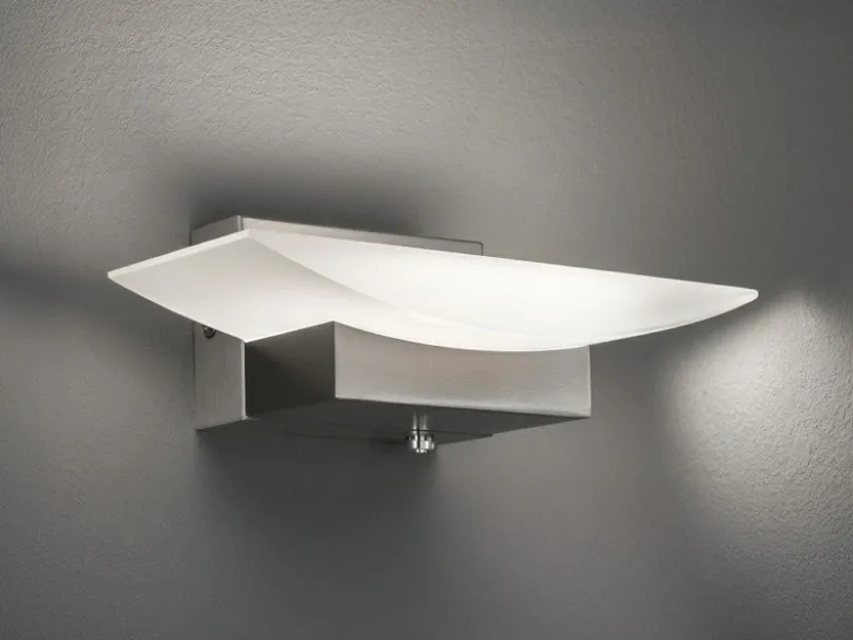 2er SET LED Wandleuchten Silber mit Schalter, dimmbar & CCT, Breite 20cm