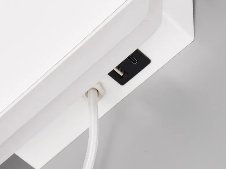 2er Set LED Wandleuchten Weiß mit Stecker, Schalter & Ladefunktion, Höhe 20cm