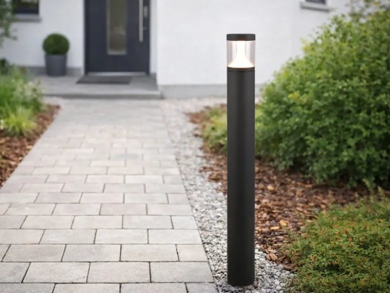 2er Set LED Wegeleuchten Anthrazit zur Reihenschaltung geeignet, Höhe 100cm