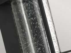 2er Set Moderne LED Außenwandleuchten aus Aluminium, Höhe 41cm