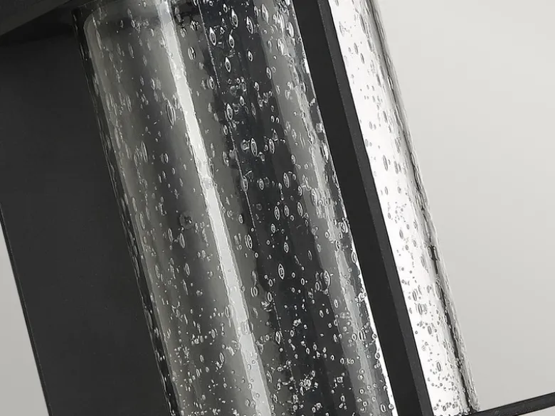 2er Set Moderne LED Außenwandleuchten aus Aluminium, Höhe 41cm