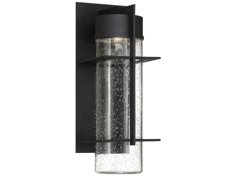 2er Set Moderne LED Außenwandleuchten aus Aluminium, Höhe 41cm