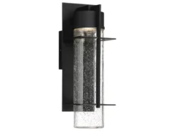 2er Set Moderne LED Außenwandleuchten aus Aluminium, Höhe 37cm