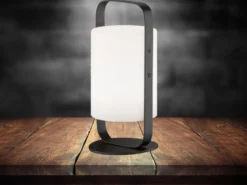 2er SET Outdoor Akku Tischlampen mit Fernbedienung & RGB, Höhe 25cm