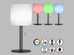 2er SET Outdoor Akku Tischlampen ohne Kabel - dimmbar & RGB - Höhe 30cm