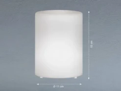 2er SET Outdoor RGB Tischleuchten 15cm mit Fernbedienung, USB & Solar aufladbar
