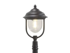 2er-Set schwarze Wegeleuchten PARMA aus Aluminium, E27, IP43, H.: 118 cm