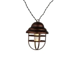 2er Set Solarbetriebene LED Outdoor Lichterkette in Rostoptik, Länge 4,3 Meter