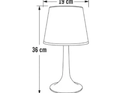 2er-Set Solar High Power LED-Tischlampe ASSISI, IP44, weiß, Höhe 36 cm