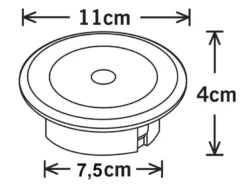 4er-Set Solar LED-Bodenspot, Edelstahl, Ø 11cm, je Spot bis 100kg belastbar