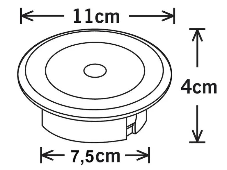 6er-Set Solar LED-Bodenspot, Edelstahl, Ø 11cm, je Spot bis 100kg belastbar