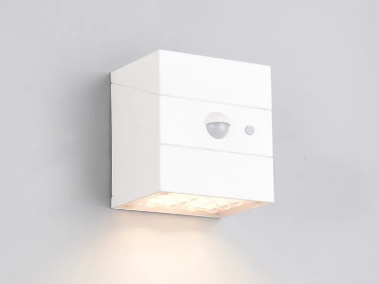 2er Set Solar Wandleuchte außen mit Bewegungsmelder, Licht drehbar, IP65, B: 9cm