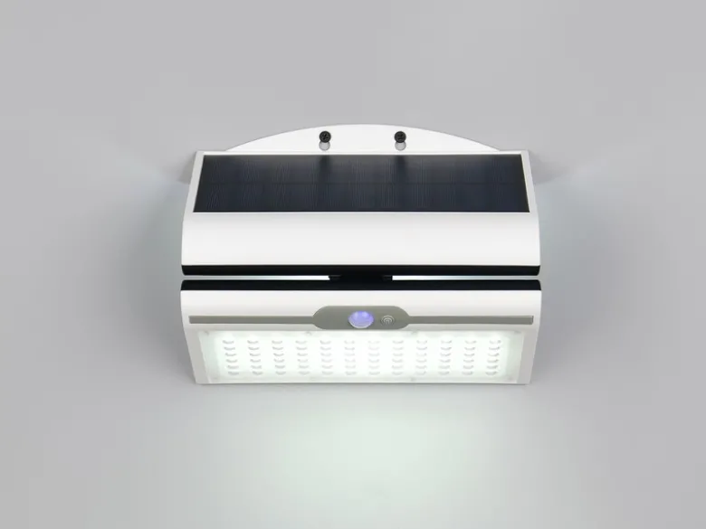 2er SET Solar Wandleuchte mit Bewegungsmelder & dezentem Dauerlicht