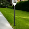 2er SET Wegeleuchten mit Solar und Strom, Hybrid mit Bewegungsmelder, Höhe 100cm