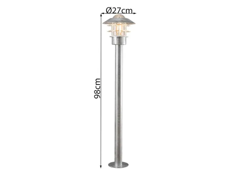 2er Set Wegeleuchten MODENA 98cm hoch, Beleuchtung Garten / Terrasse