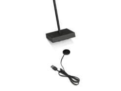 2er Set Wiederaufladbare LED Outdoor Tischleuchten dimmbar in Schwarz, Höhe 27cm