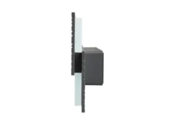 Flache LED Außenwandleuchte MARIZA aus Aluminium in Anthrazit, Breite 40cm
