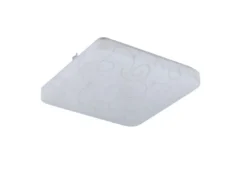 Flache LED Deckenleuchte MANDRIA mit Rankenmuster, Quadrat 27cm