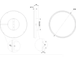 Flache LED Deckenleuchte ROTONDA Weiß Rund, Ø 35cm