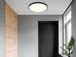 Flache LED Innen Deckenleuchte LOODY mit Bewegungsmelder Ø 38cm