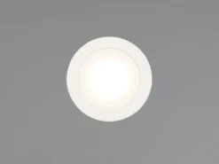 Flacher LED Einbaustrahler 230V dimmbar, 3er Set, Badezimmer geeignet, Ø 8cm