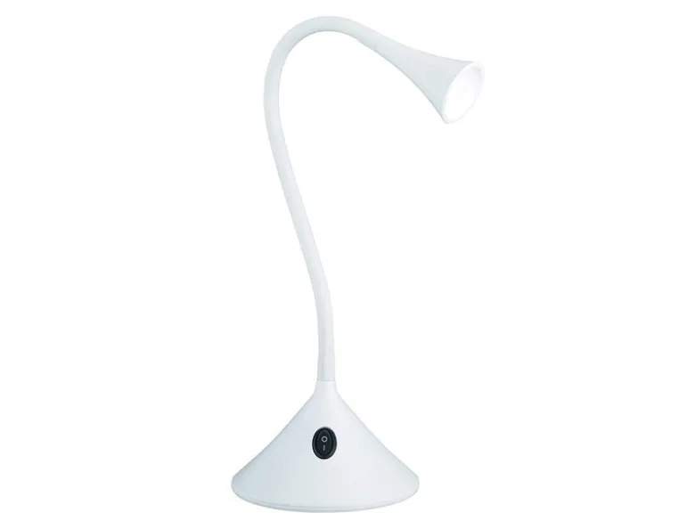 Flexible LED Schreibtischleuchten 2er SET in Weiß, auch Wandmontage möglich