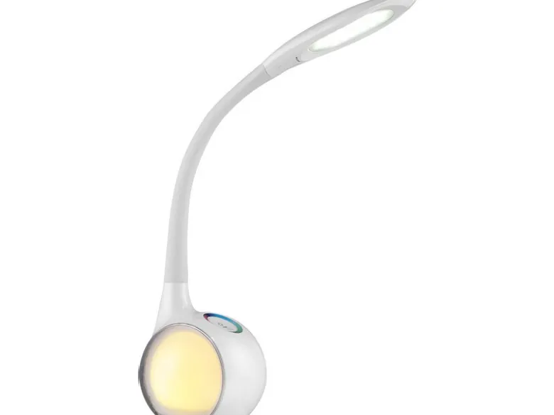 Flex LED Schreibtischlampe TARRON, dimmbar, Sockel mit Farbwechsel