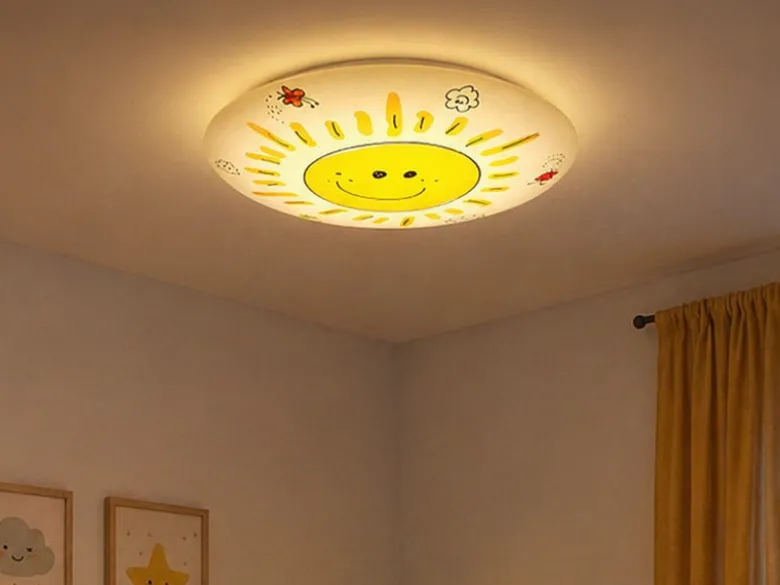 Fröhliche Deckenschale SUNNY Deckenleuchte (Ø 35cm) mit bruchsicherem Schirm