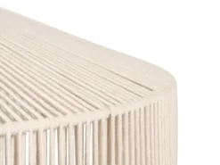 Große Boho LED Pendelleuchte Lampenschirm Baumwolle Beige, Ø 61cm