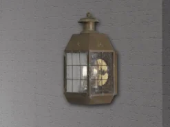 Große LED Außenwandleuchte im antiken Landhausstil, Höhe 43cm