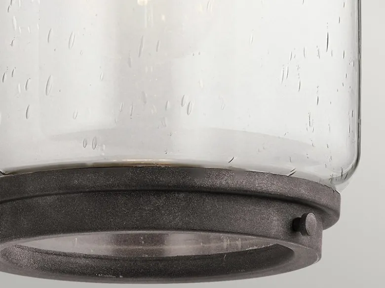 Große LED Außenwandleuchte im Vintage Industrial Style, Höhe 44cm