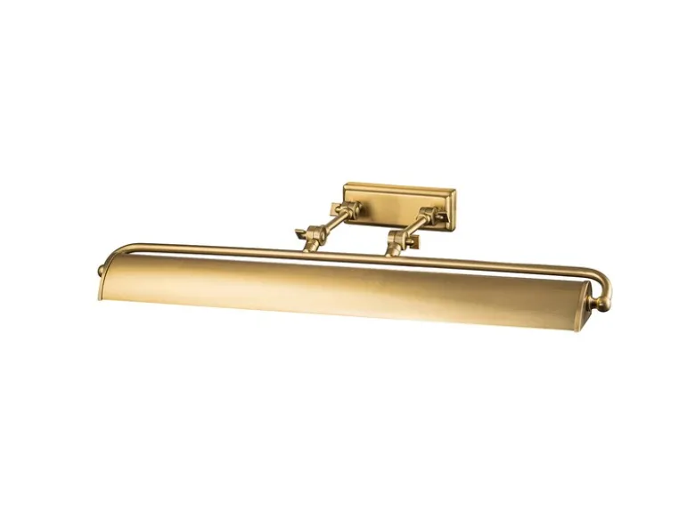 Große LED Bilderleuchte in Altmessing, verstellbar, Breite 70cm