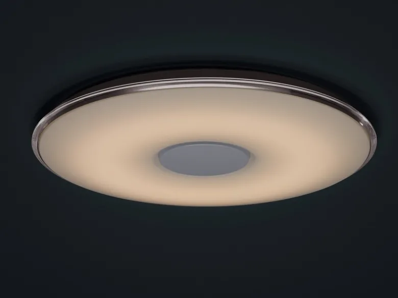 Große LED Deckenleuchte TOKYO flach mit Fernbedienung dimmbar, Ø60cm