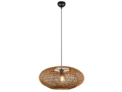 Große Pendelleuchte HEDDA Korbgeflecht aus Sisal 1-flammig, Ø 52cm