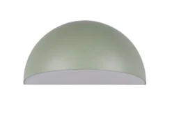 Halbrunde Downlight Außenwandleuchte MAAS Grün, Breite 27cm