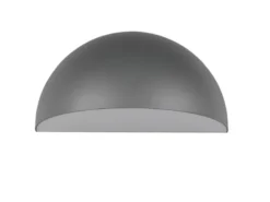 Halbrunde LED Downlight Außenwandleuchte Anthrazit, Breite 27cm