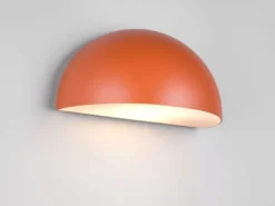 Halbrunde LED Downlight Außenwandleuchte Apricot, Breite 27cm