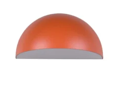 Halbrunde LED Downlight Außenwandleuchte Apricot, Breite 27cm