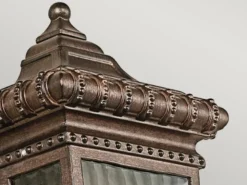 Historische Außenwandleuchte Halbschale VENETIAN RAIN, Bronze Höhe 30cm