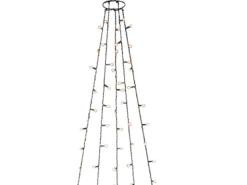 Hängende LED Christbaum Lichterkette 200 bernsteinfarbene LED´s - "Baummantel"