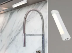 3in1 Akku Tageslicht Unterbauleuchte YUKI ohne Kabel zum Kleben, Länge 18,6cm