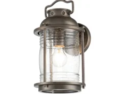 Industrial Wandlaterne ASHLAND BAY für Innen & Außen, Bronze Höhe 35cm