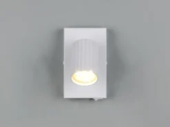 Innen Wandstrahler SOKA Weiß mit Schalter, Spot schwenkbar, Höhe 15cm
